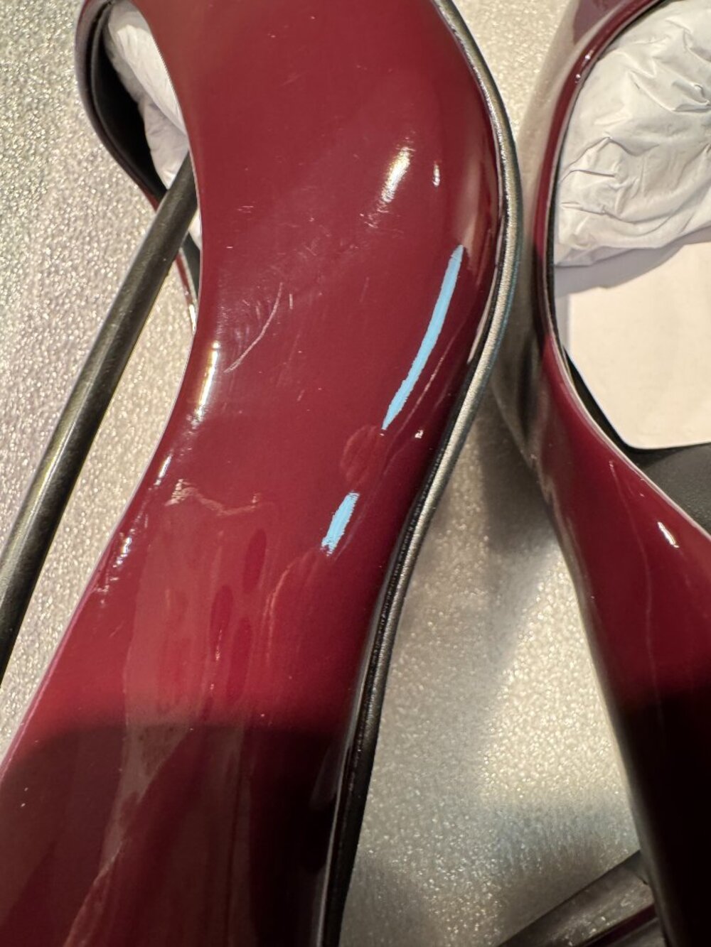 Madden Girl Brynnn Vamp Patent Pumps Pointed Toe Heels burgundy merlot SZ 8 - Picture 14 of 16
